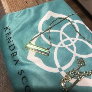 Leanor necklace in dichroic glass.